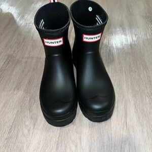 Hunter womens Play short original rain boots black womens sz 7